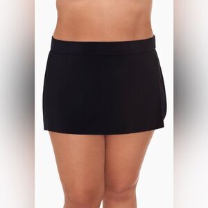 NWOT Magicsuit | Plus‎ Size Jersey Tennis Skirt Swim Bottom Black Skort 14